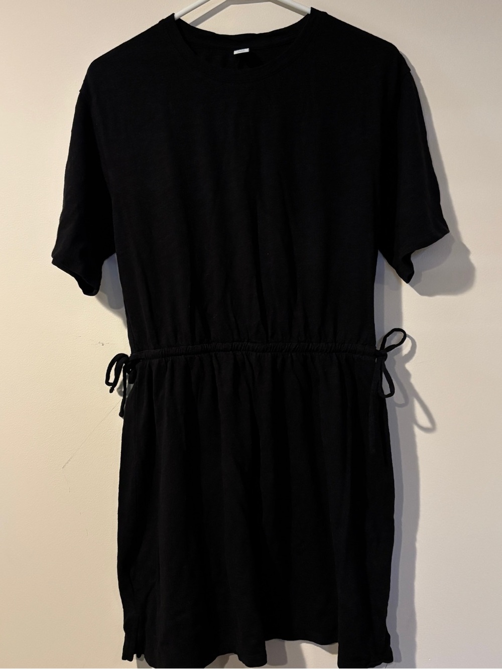 Old Navy Women’s Tshirt with Elastic Waisted Tie Waist Dress Size M